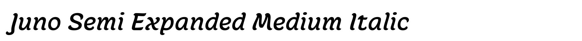 Juno Semi Expanded Medium Italic image